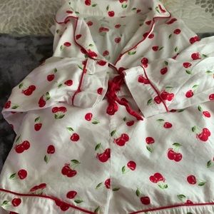 Never used Pink pajama short set Xl